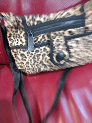 Joe Boxer Cheetah Print Purse, NWOT, Medium Size, Zipper Adj Crossbody  - Image 1 of 3