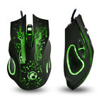 LED Optical USB Wired Gaming Mouse 6 Buttons Game Computer Mice for