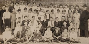 Antique Catholic School Class Picture RPPC Sent to Milwaukee Wisconsin Teachers - Picture 1 of 11