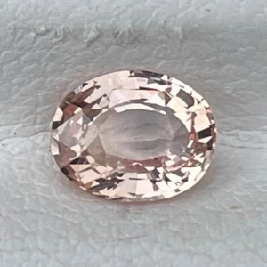 CERTIFIED Natural Unheated Padparadscha Sapphire 1.02 Cts Oval - Picture 1 of 8