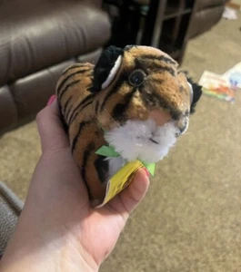 1988 Wendy's World Wildlife Fund Plush Toy Tigers Vintage With Tags - Picture 1 of 3