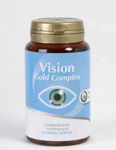 Vision Gold Capsules Eye care Vitamin B2 +A Zinc Essential Nutrients for Eyes - Picture 1 of 3