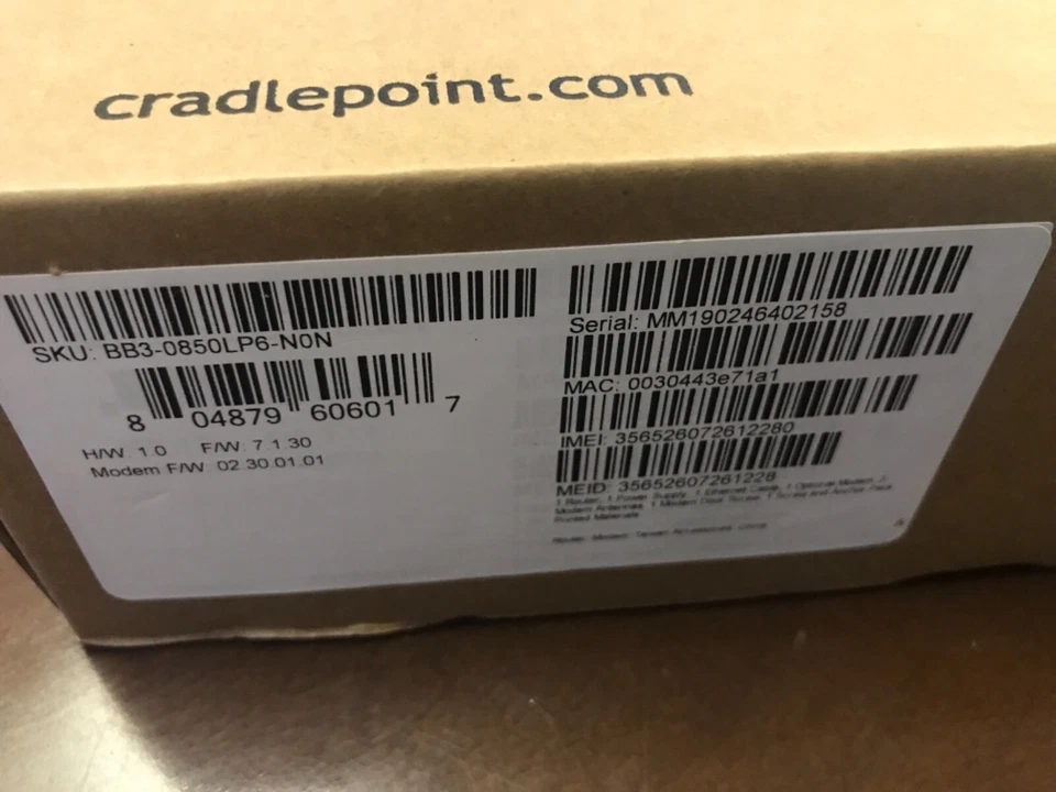 NEW CradlePoint BB3-0850LP6-N0N - Image 1 of 1