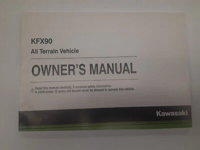 Kawasaki KFX90 2015 manual del propietario nuevo Foto 1 de 2