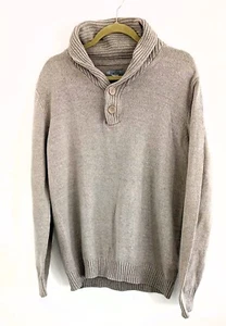 Method Pullover Men's Tan Knit Long Sleeve Shawl Neck Sweater Size L - Picture 1 of 7