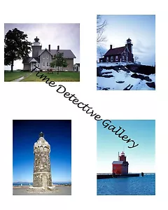 Lighthouses #2 - Image Collage for Scrapbooking / Crafts / ATCs / ACEOs - Picture 1 of 1