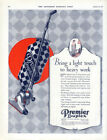Bring a light touch to heavy work Premier Duplex Vacuum Cleaner ad 1927 SEP