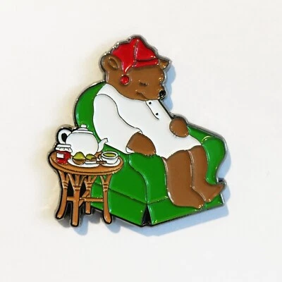 SLEEPYTIME BEAR enamel pin celestial seasonings tea - Image 1 of 2