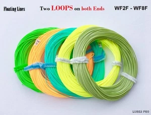 Fishing Fly Line 100FT Weight Forward 2F 3F 4F 5F 6F 7F 8F welded loops - Picture 1 of 9