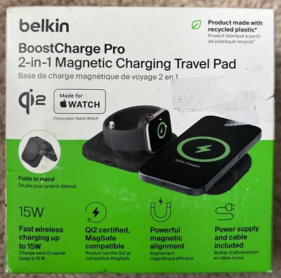 Belkin BoostCharge Pro 2-in-1 Magnetic Charging Travel Pad - Image 1 of 3