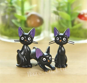 3PCS Anime Studio Ghibli Kiki Lieferservice Jiji Kiki Figur Spielzeug - Picture 1 of 6