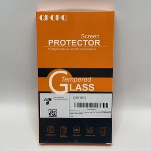 QHOHQ Screen & Camera Lens Protector iPhone 15 Pro 6.1" Tempered Glass 3 Pack - Picture 1 of 5