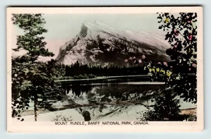 Postcard RPPC Canada Mount Rundle Banff National Park Canada - Picture 1 of 2