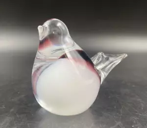 Fermacarte soprammobile bellissimo UCCELLO PASSERO VETRO MURANO artistico - Foto 1 di 3