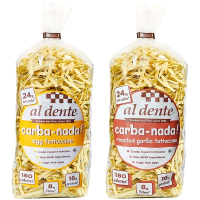 Al Dente Carba-Nada Variety Pack – Lower Carb, High Protein Pasta. Includes Egg  - Image 1 of 4