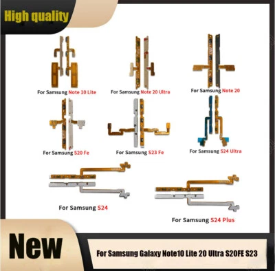 Power Volume Button Flex Cable For Samsung Galaxy Note10 Lite 20 Ultra S23FE SUK - Image 1 of 3