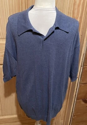 Toscano Made in Italy  Men's Blue Polo Shirt Size Large - Image 1 of 4