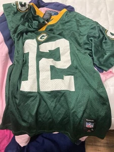 Camiseta de fútbol americano Green Bay Packers verde Aaron Rodgers Reebok NFL juvenil grande - Imagen 1 de 1