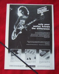 HONDO II HLP2N ELECTRIC GUITAR 1978 ORIGINAL VINTAGE ADVERT - Picture 1 of 1