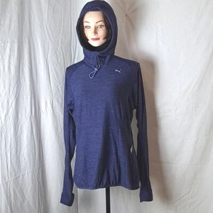 Puma Women's runner Hooded Jacket pullover Large Purple - Picture 1 of 10