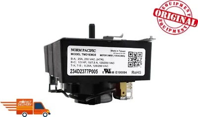 Temporizador de secadora original 234D2377P005 nuevo genuino OEM TMD1EM35 Foto 1 de 4