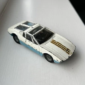 Corgi 271 De Tomaso Mangusta Ghia 5000 White/Pale Blue With Removable Chassis - Picture 1 of 18