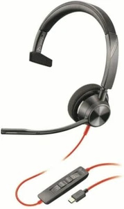 Plantronics Blackwire 3310 BW3310 USB-C Mono Headband Wired Computer Headset - Picture 1 of 1