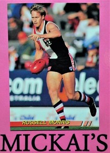 AFL SELECT - ST KILDA FOOTBALL CLUB - RUSSELL MORRIS - FOOTY TRADING CARD - 1994