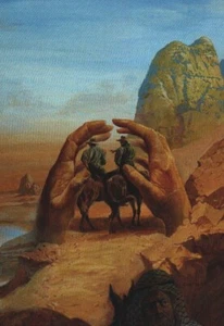 #45 The Hands Of Allah, Paul Chadwick Fantasy Art Trading Card - Picture 1 of 2