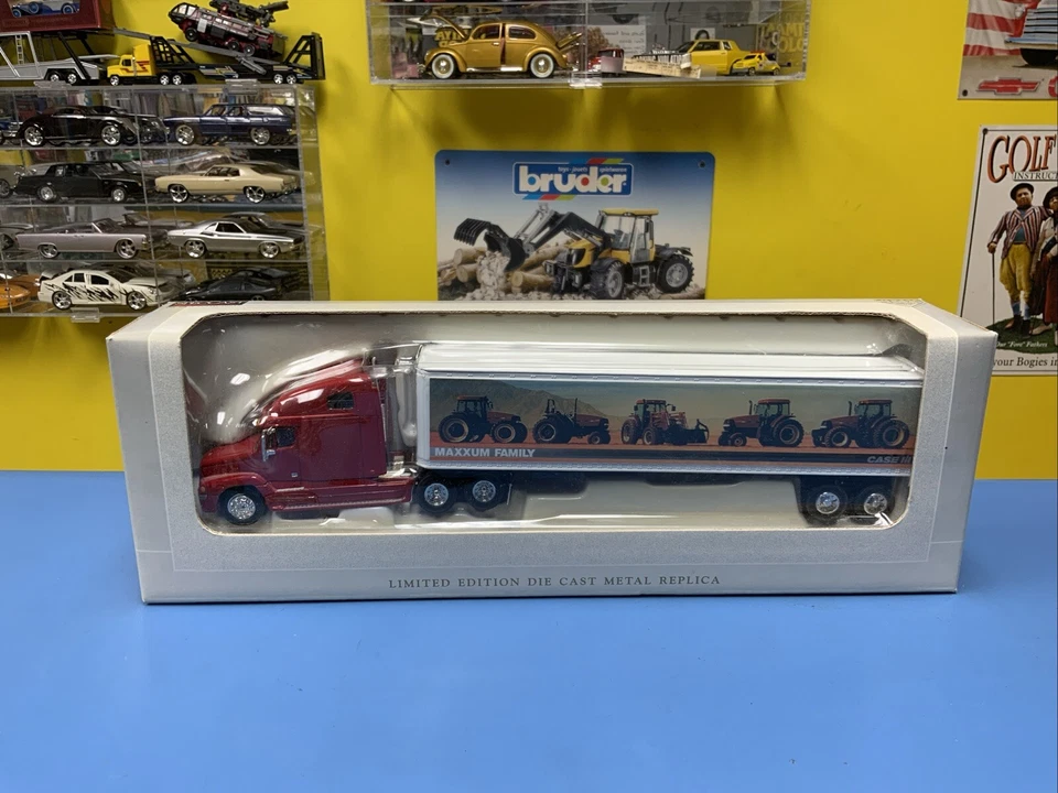 SpecCast Limited Edition Case Maxxum DieCast Freightliner C120 Semi Trailer Bank - Image 1 of 4