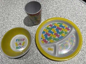 Peeps Three Piece Melamine Dish Set - Picture 1 of 8