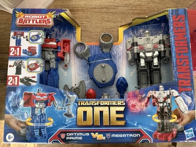 Transformers One Robot Battlers Optimus Prime Megatron Paquete de 2 Foto 1 de 2
