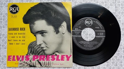 ELVIS PRESLEY Jailhouse Rock disque  EP 45T rock 50 de 1959 75.432 - Photo 1/3