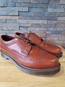 Dr. Martens 1461 Brogue Schuhe Herren UK 10 Braun Leder Schnürschuhe Budapester - Bild 1 von 8