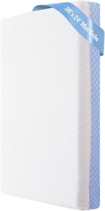Beidseitige Memory Foam Mini Kinderbett Matratze mit atmungsaktivem Bezug, 38x24x4 Zoll - Bild 1 von 12