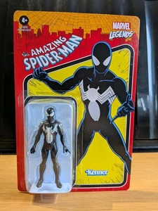 Figura retro Kenner Symbiote Spider-Man Marvel Legends 3,75" nueva tarjeta sin perforar - Imagen 1 de 11