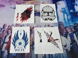 Star Wars Revenge Of The Sith - 6 Card Retail Excl. Temporary Tattoos LOT - NM - Imagen 1 de 1