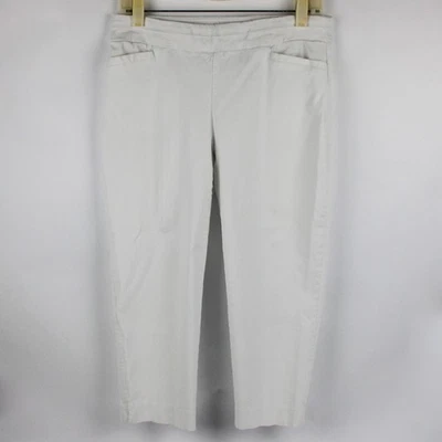 Apt. 9 Women's 10P White Mid Rise Pull-On Capri Pants - Image 1 of 4