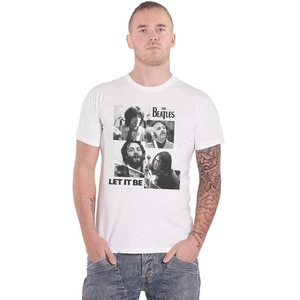 Camiseta The Beatles Let it Be Fotos Logo de la Banda Nueva Oficial Para Hombre Blanca L - Imagen 1 de 5