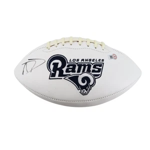 Aaron Donald Rams Autographed Signed Super Bowl 2000 White Panel Football PSA - Picture 1 of 2