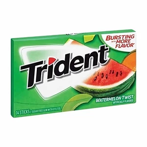 Chicle Trident Sin Azúcar Sandía Twist - 14 Piezas (Pack de 3) - Imagen 1 de 1