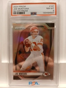 * JOE MONTANA * SILVER PRIZM * PSA 8 * PANINI * 2024 * - Bild 1 von 2