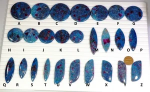 Summer offer Natural Red Ruby Sapphire In Blue Kaynite Fancy Cabochon Gemstone - Picture 1 of 29