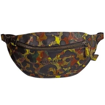 Bolso Bandolera COACH Cuero Camuflaje Cinturón Bolso Urbano Streetwear Riñonera6 Foto 1 de 4