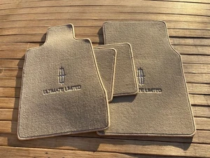 For Lincoln Town Car Ultimate Limited Floor Mats Carpet Tan Set Of4 1998-2011 - Picture 1 of 3