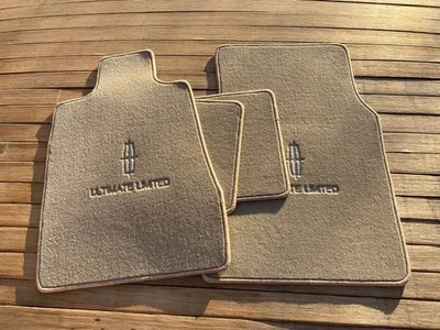 For Lincoln Town Car Ultimate Limited Floor Mats Carpet Tan Set Of4 1998-2011 - Image 1 of 3