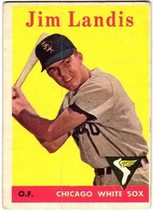 1958 Topps - Jim Landis #108 en muy buen estado+ - Imagen 1 de 2
