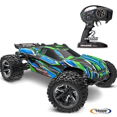 TRAXXAS # Rustler 4x4 VXL grün RTR 4WD Stadium Truck Brushless TRX67376-4-GRN - Bild 1 von 4