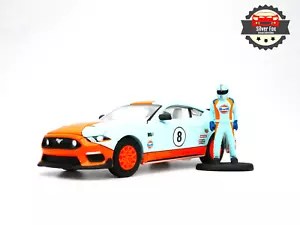 Ford Mustang Mach 2021 edición limitada del Golfo escala 1:64 coche diecast de coleccionista - Imagen 1 de 10