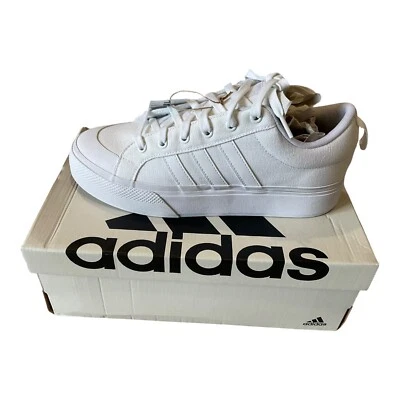 Talla 11 Mujer Adidas Bravada 2.0 Plataforma Monopatín Zapato Bajo Informal Tenis Blanco Foto 1 de 4